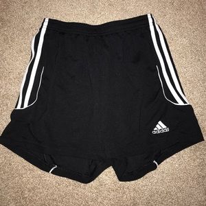 Adidas soccer shorts.